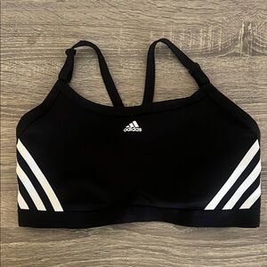 Adidas Women's Black and White Sports Bra